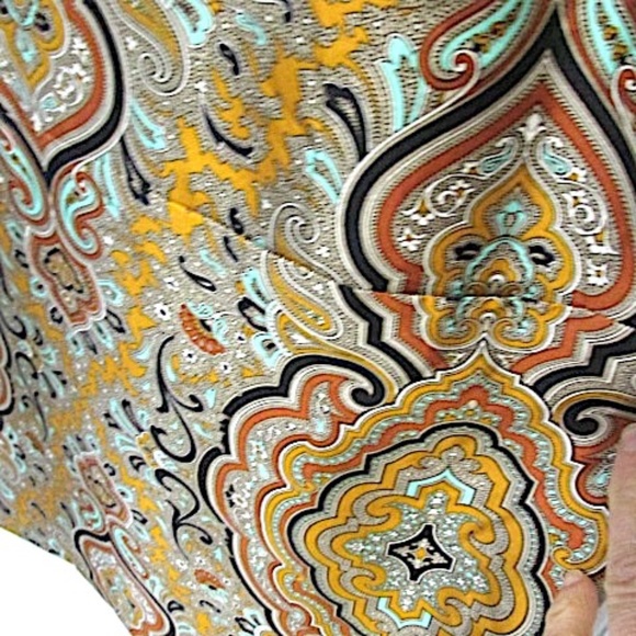 VTG J.CREW Paisley Tunic Dress, Size 6 - Picture 4 of 7